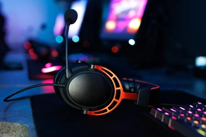 headset pro hraní — ilustrace
