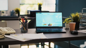 notebook pro práci a kancelář — ilustrace