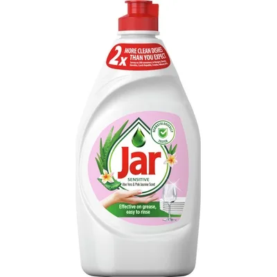 Jar Sensitive tekutý prostředek na nádobí Aloe Vera & Pink Jasmin 450 ml
