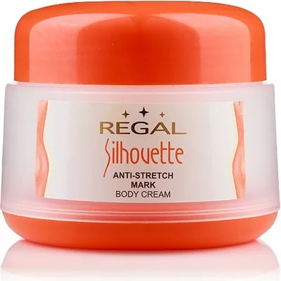 Regal Silhouette tělový krém proti striím obsahuje Kolagen a Elasten 145 ml.
