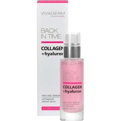 Vivaco Vivaderm Collagen + hyaluron liftingové sérum proti vráskám 30 ml